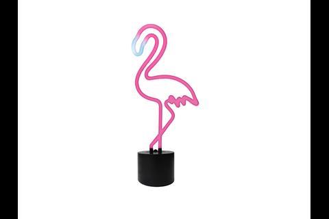 Sainsbury's neon flamingo light outlet